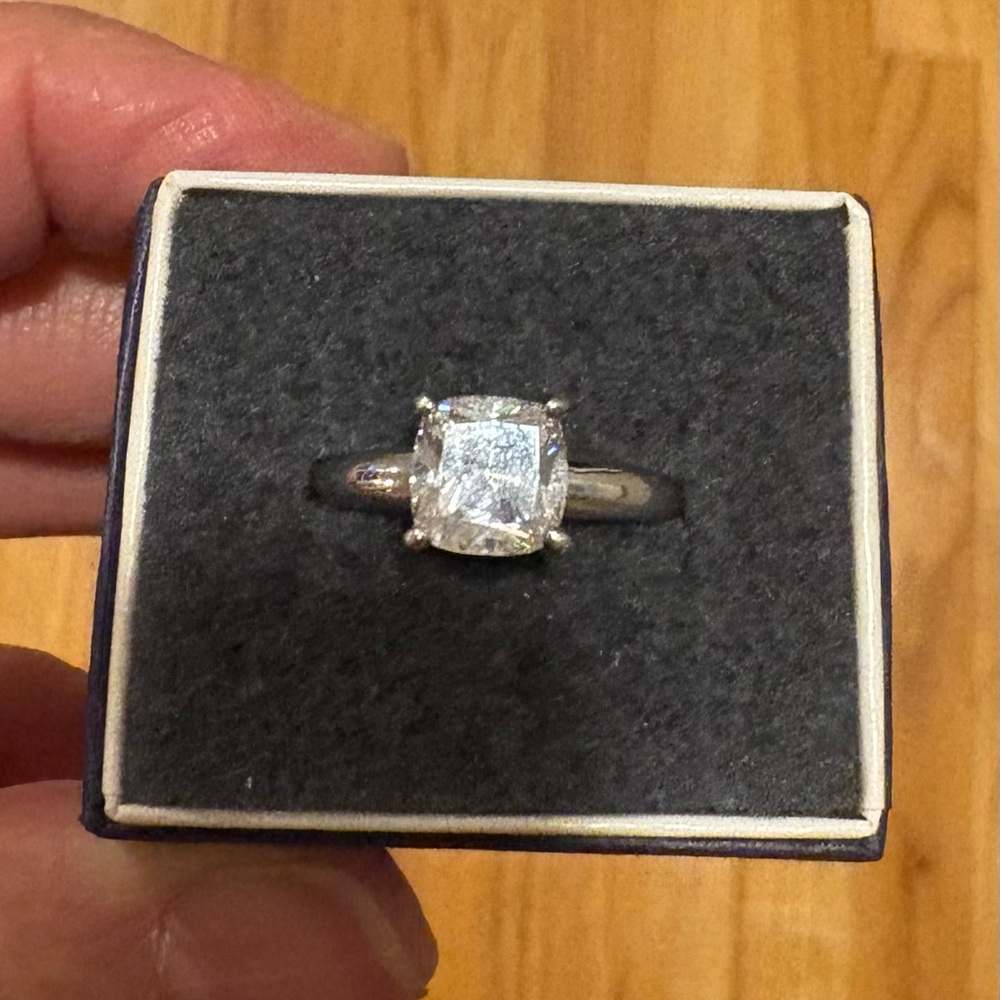 Ross-Simons Sterling Silver CZ ring, sz 6-6.25